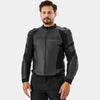 SHIMA BANDIT 2.0 MEN MOTORCYCLE LEATHER JACKET BLACK/BLACK