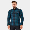 SHIMA RENEGADE 2.0 MEN CHECKED MOTORCYCLE SHIRT BLUE