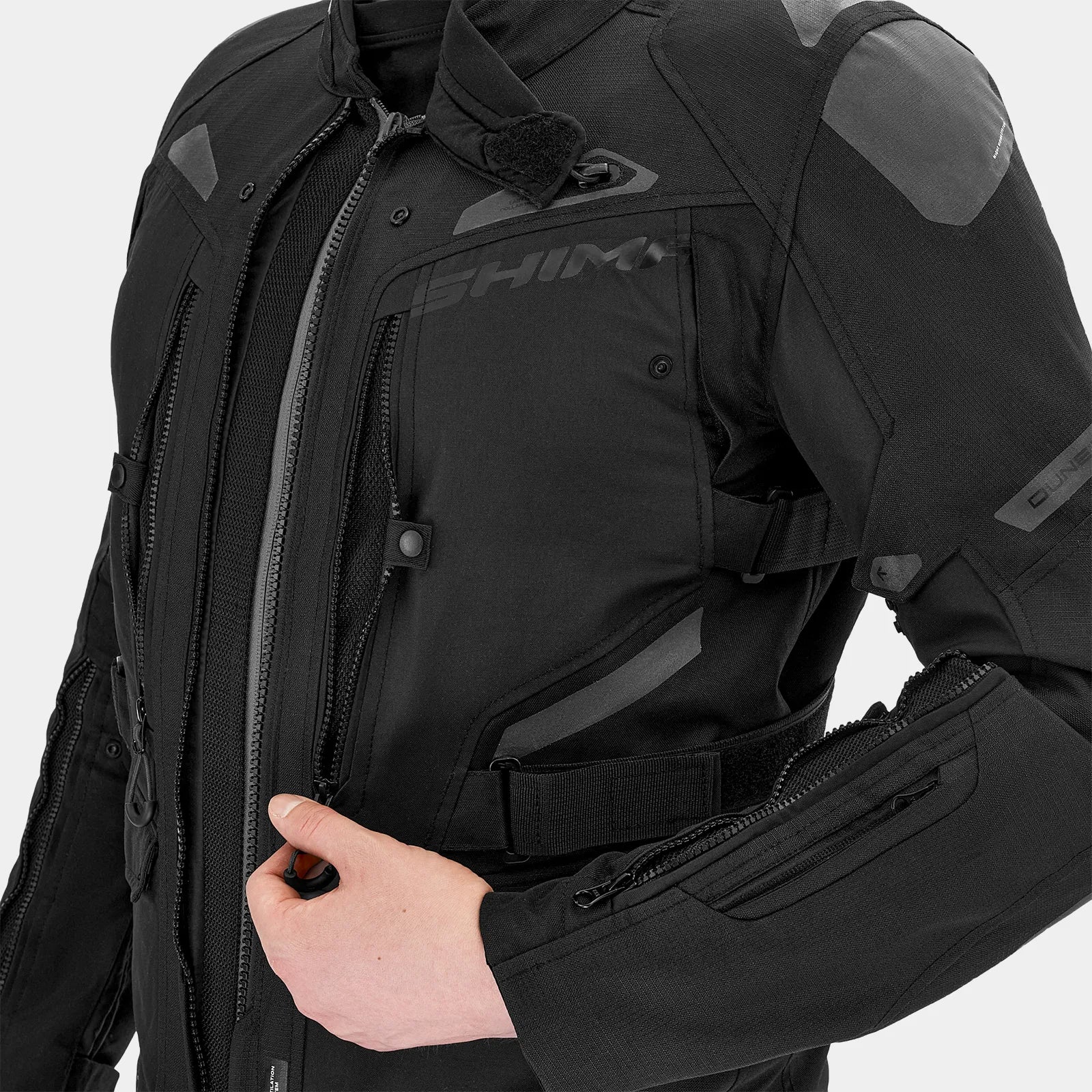 SHIMA DUNE MOTORCYCLE TEXTILE JACKET BLACK