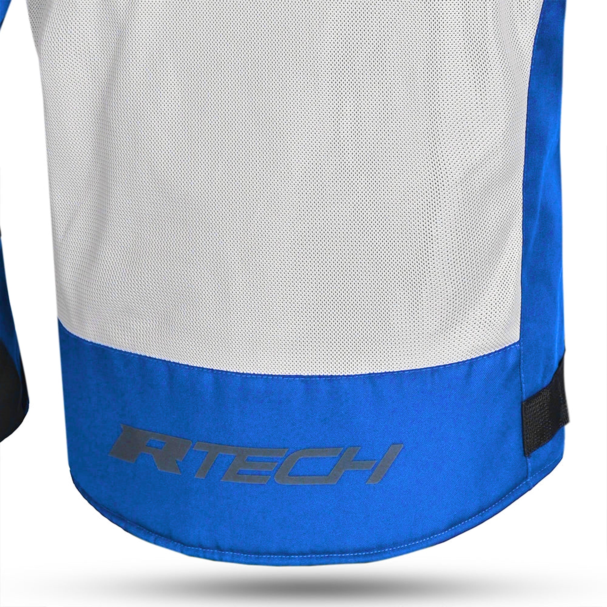 R Tech Spiral Mesh Motorcycle Summer Jacket Blue Black