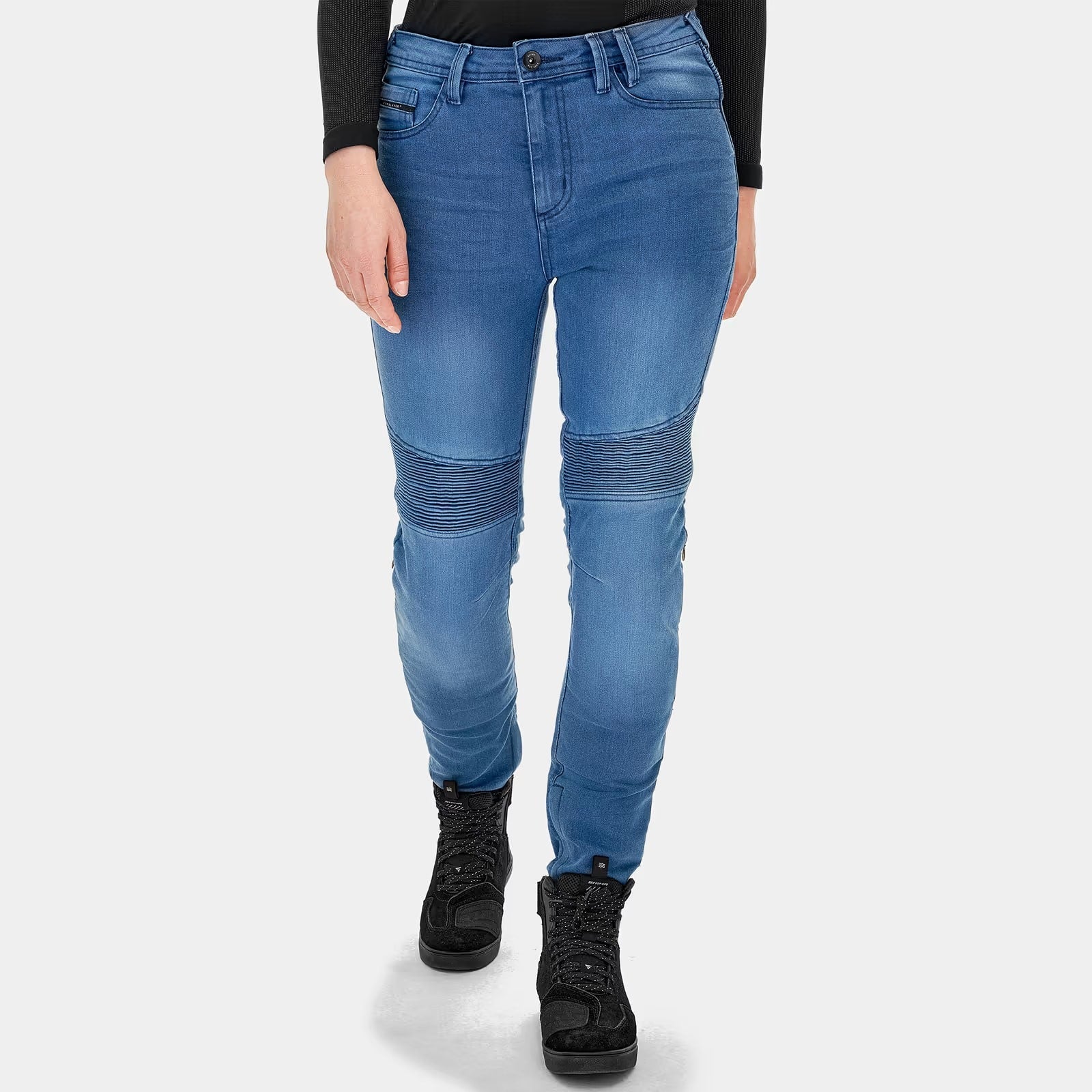 SHIMA ZENITH LADY MOTORCYCLE RIDING JEANS BLUE