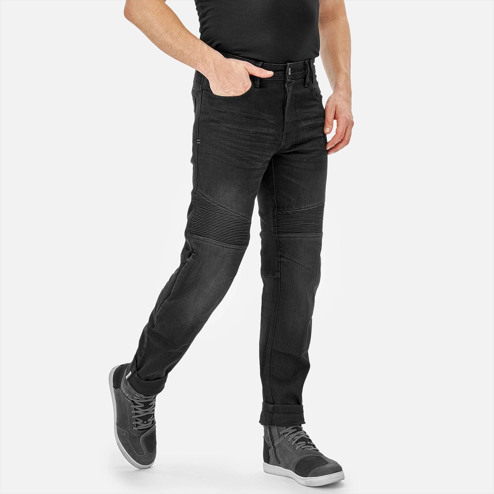 SHIMA ZENITH Men's Urban Motorcycle Jeans Black maximo moto uk