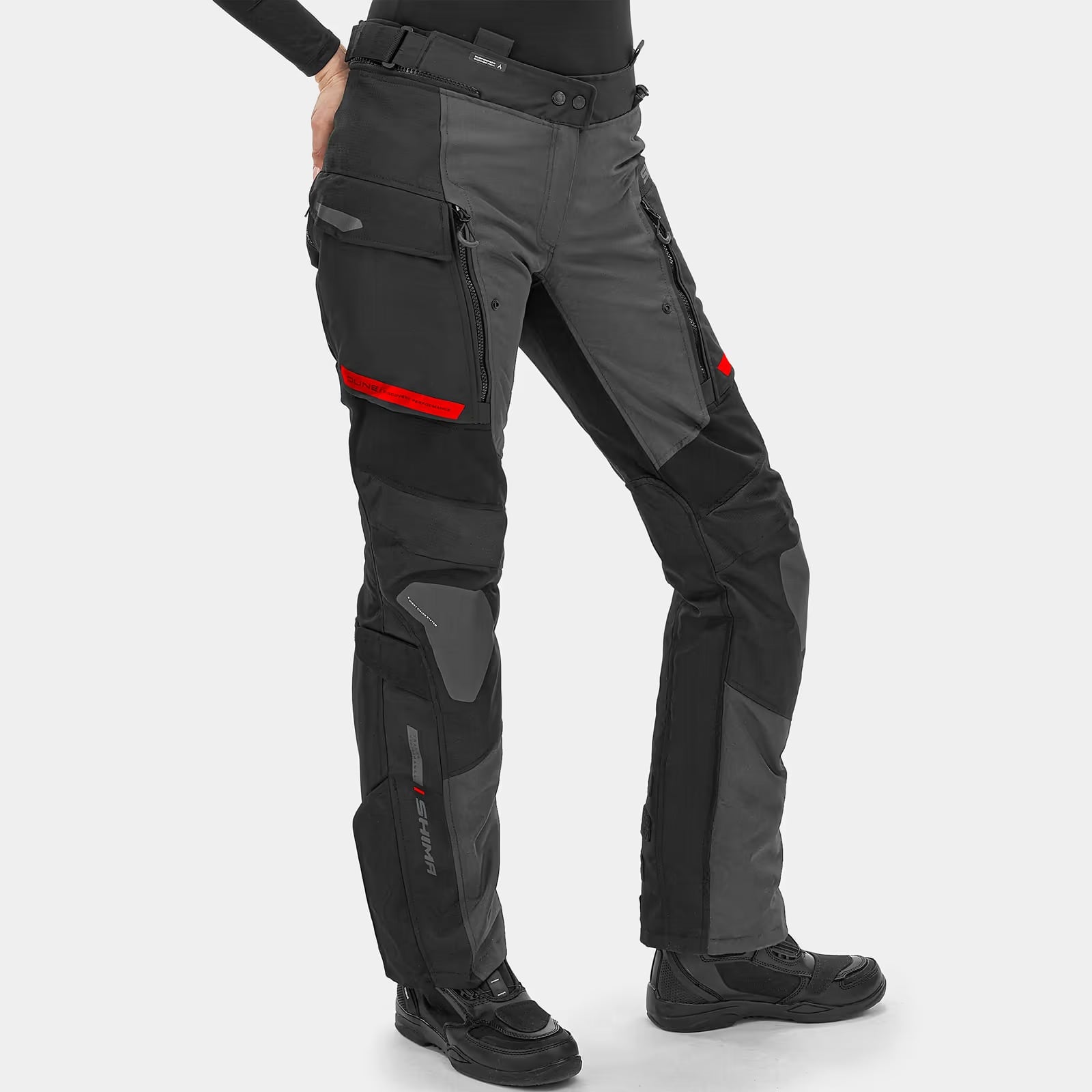 SHIMA DUNE PANTALÓN TEXTIL DE MOTO MUJER ROJO 