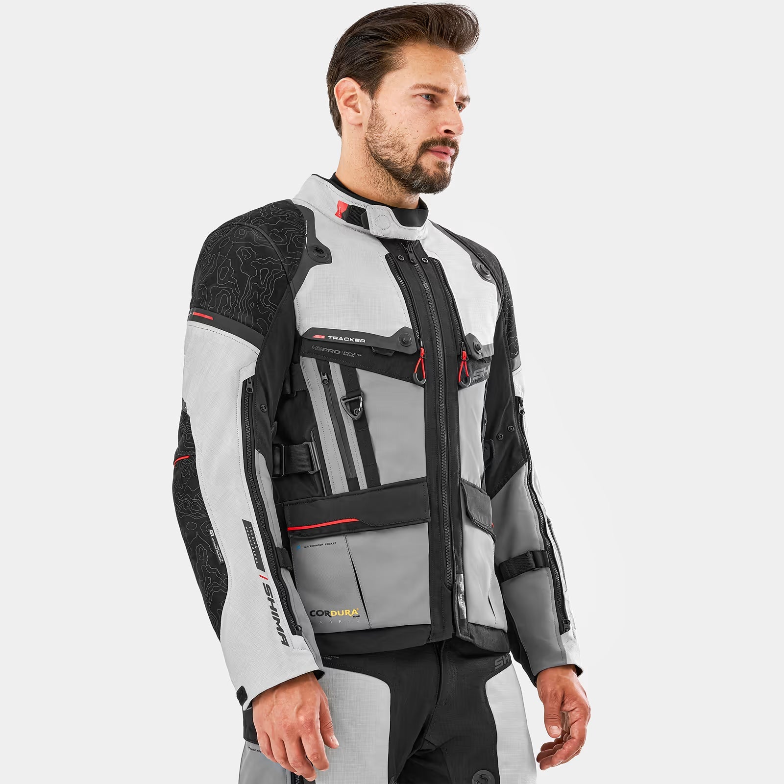 SHIMA TRACKER HOMBRE DE MOTO DE TURISMO CHAQUETA GRIS