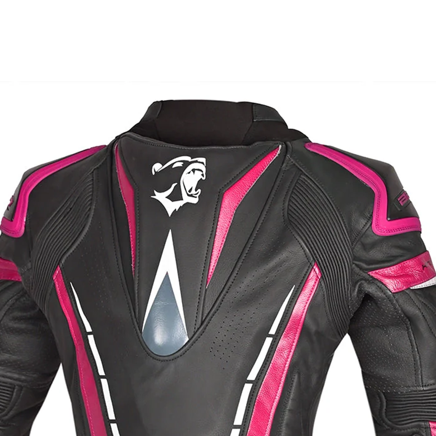 Bela Rocket Lady Motorcycle Leather Jacket Black/Pink