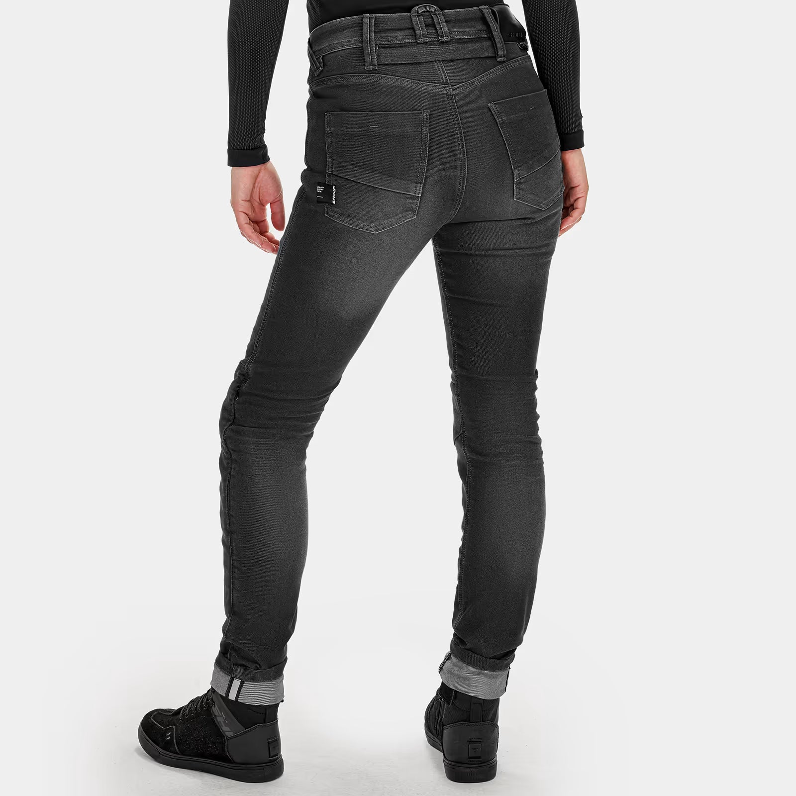 SHIMA RIDGE LADY URBAN MOTORCYCLE JEANS BLACK