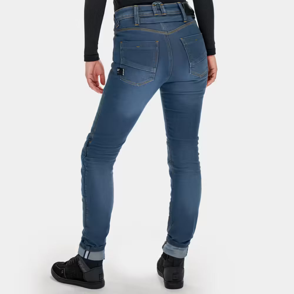 SHIMA RIDGE LADY URBAN MOTORCYCLE JEANS BLUE