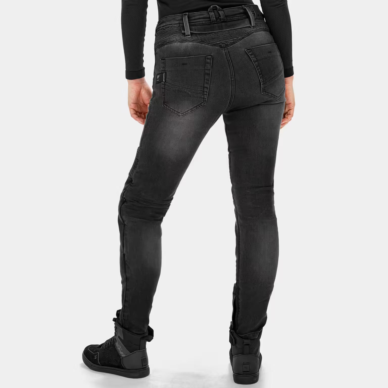 SHIMA ZENITH LADY MOTORCYCLE RIDING JEANS BLACK