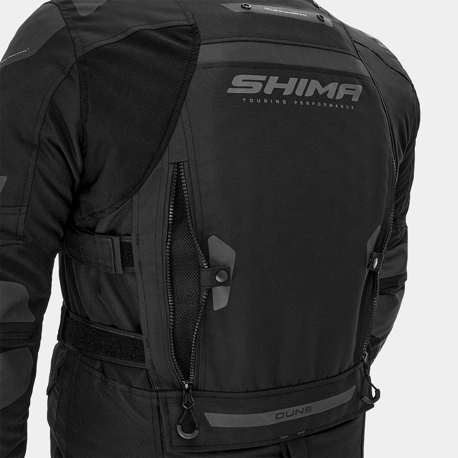 SHIMA DUNE MOTORCYCLE TEXTILE JACKET BLACK