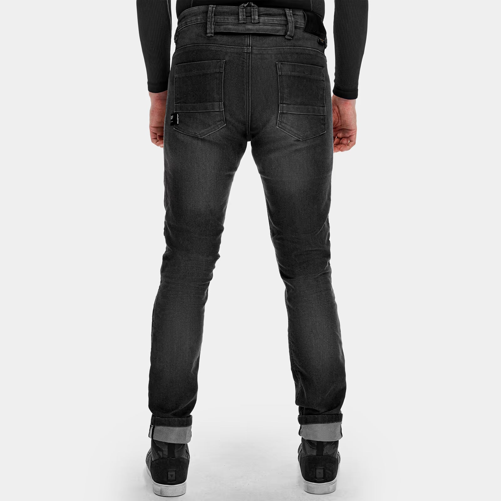 SHIMA RIDGE Men Urban Motorcycle Jeans Black