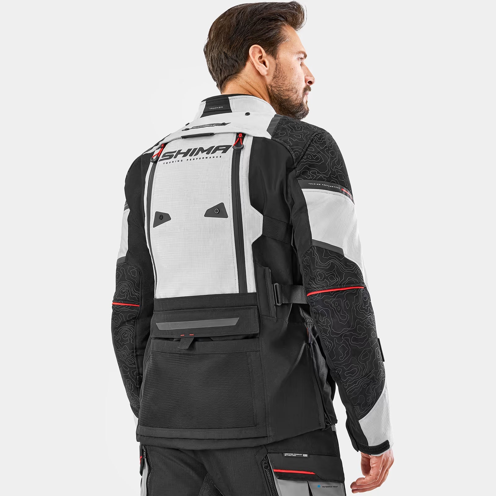 SHIMA TRACKER HOMBRE DE MOTO DE TURISMO CHAQUETA GRIS
