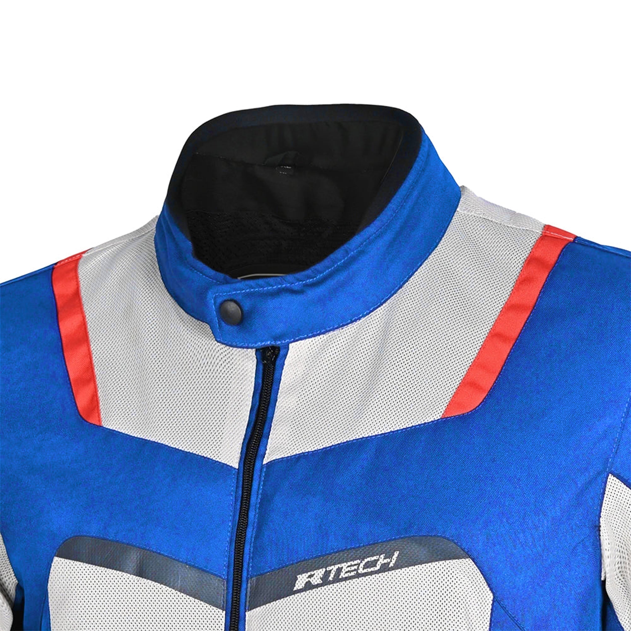 R Tech Spiral Mesh Motorcycle Summer Jacket Blue Black