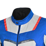 R Tech Spiral Mesh Motorcycle Summer Jacket Blue Black