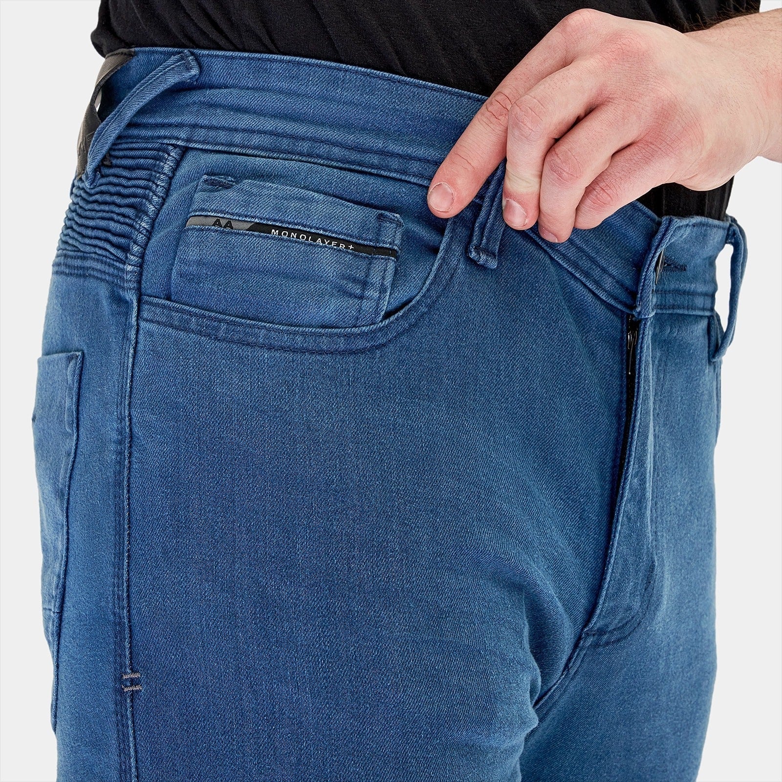 SHIMA ZENITH Men's Motorcycle Touring Jeans Blue (maximomotouk)