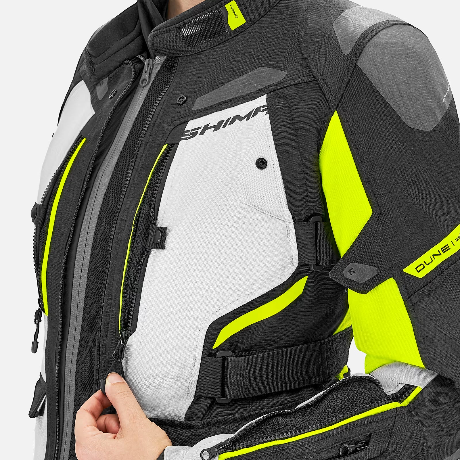 SHIMA DUNE LADY TOURING MOTORCYCLE TEXTILE JACKET FLUO