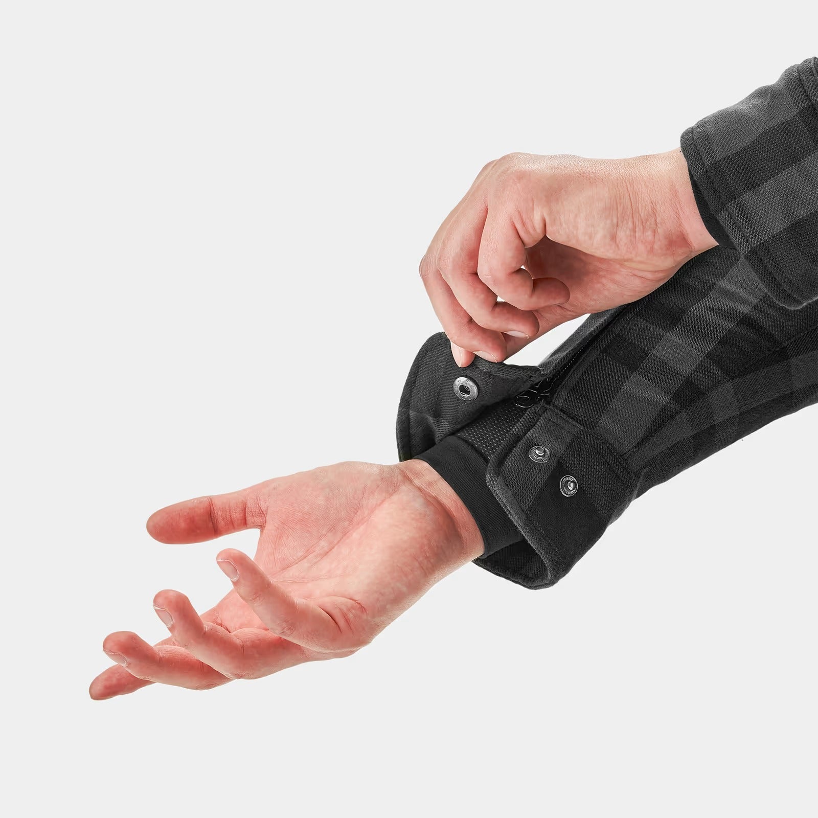 SHIMA RENEGADE 2.0 MEN MOTORCYCLE CHECKED SHIRT BLACK