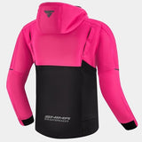 SHIMA DAYBREAKER LADY MOTORCYCLE SWEATSHIRT HOODIE BLACK/PINK
