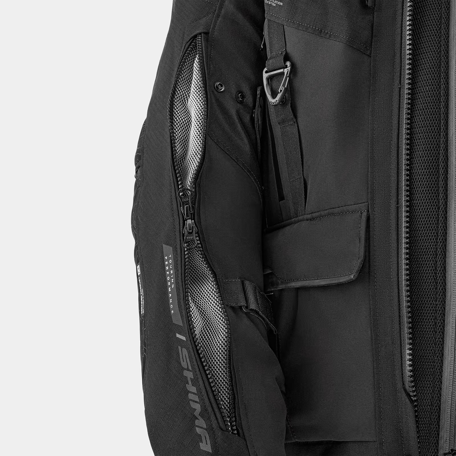 SHIMA TRACKER MEN MOTORCYCLE TOURING JACKET BLACK