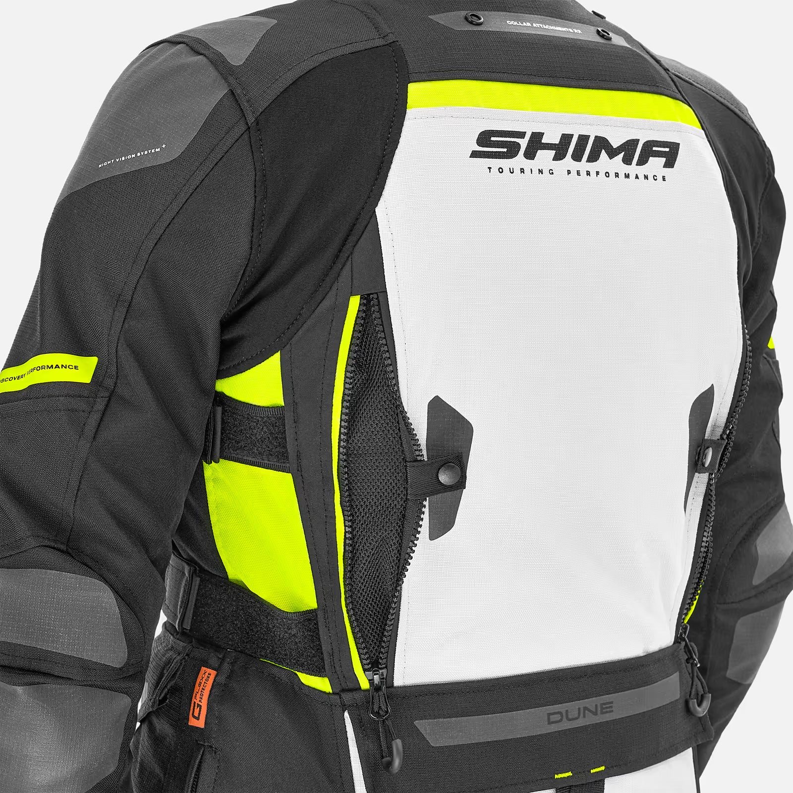 SHIMA DUNE LADY TOURING MOTORCYCLE TEXTILE JACKET FLUO