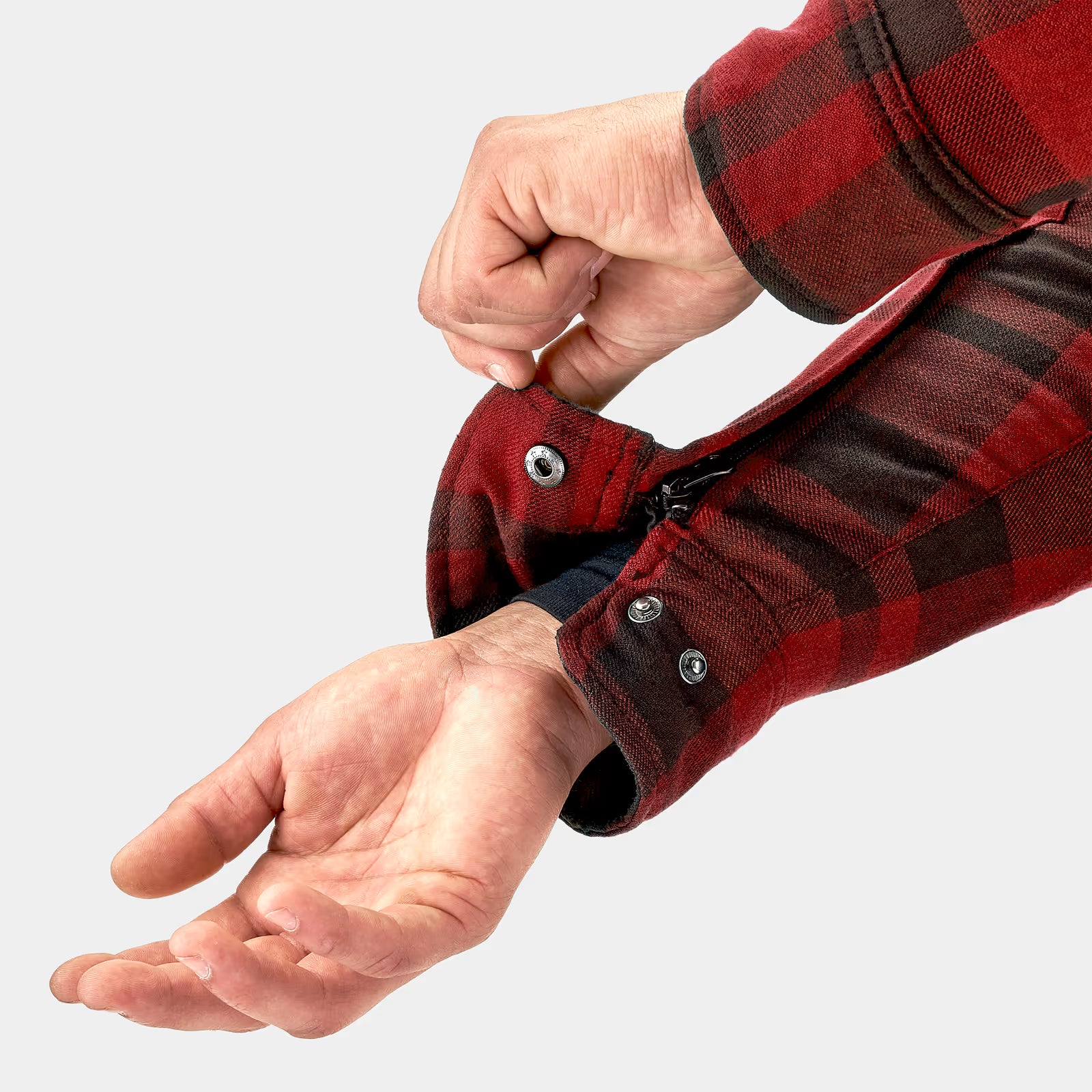 SHIMA RENEGADE 2.0 MEN MOTORCYCLE CHECKED SHIRT RED