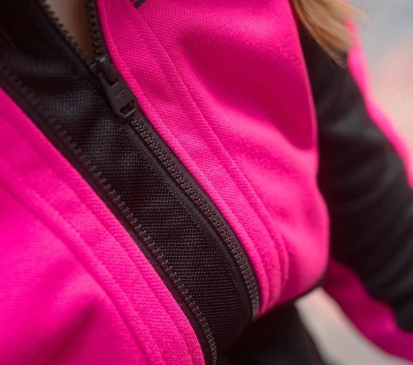 SHIMA DAYBREAKER LADY MOTORCYCLE SWEATSHIRT HOODIE BLACK/PINK