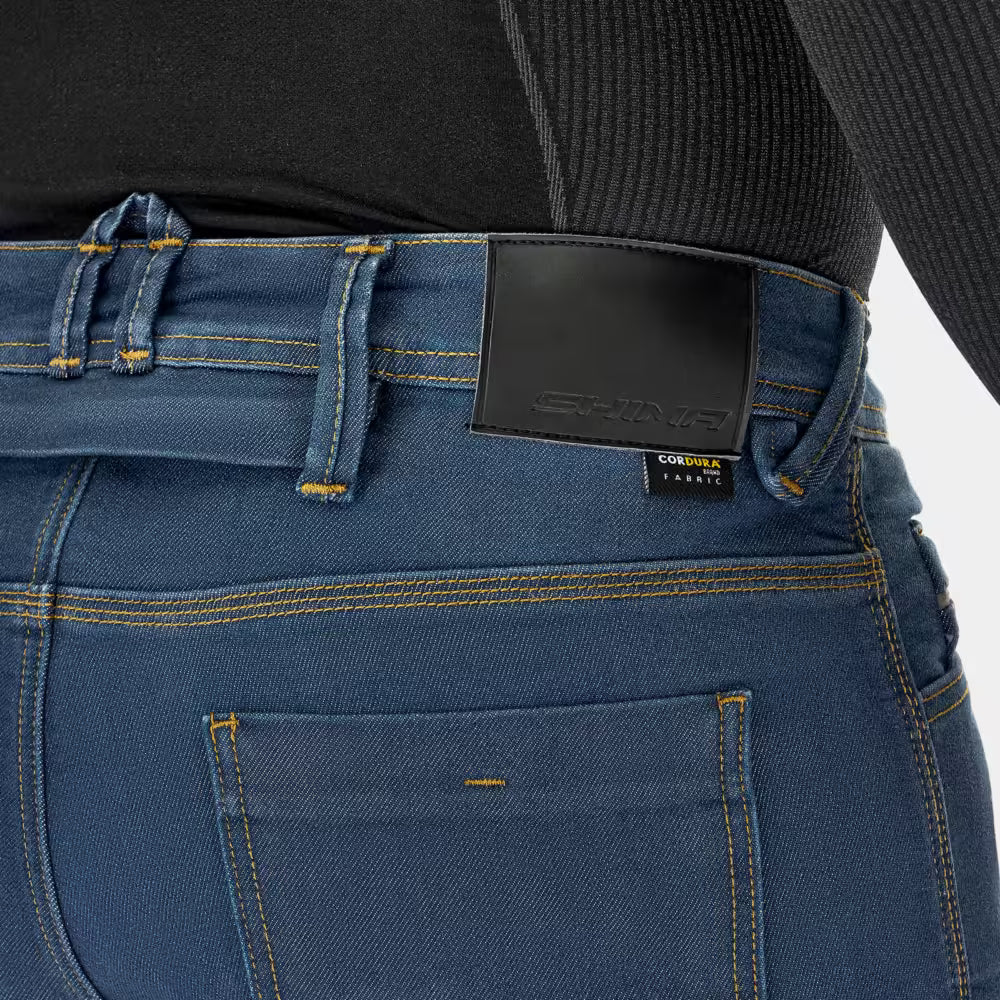 SHIMA RIDGE Men Motorbike Touring Jeans Blue