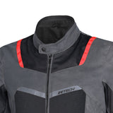 R Tech Spiral Mesh Motorcycle Jacket Anthracite Grey Black Red