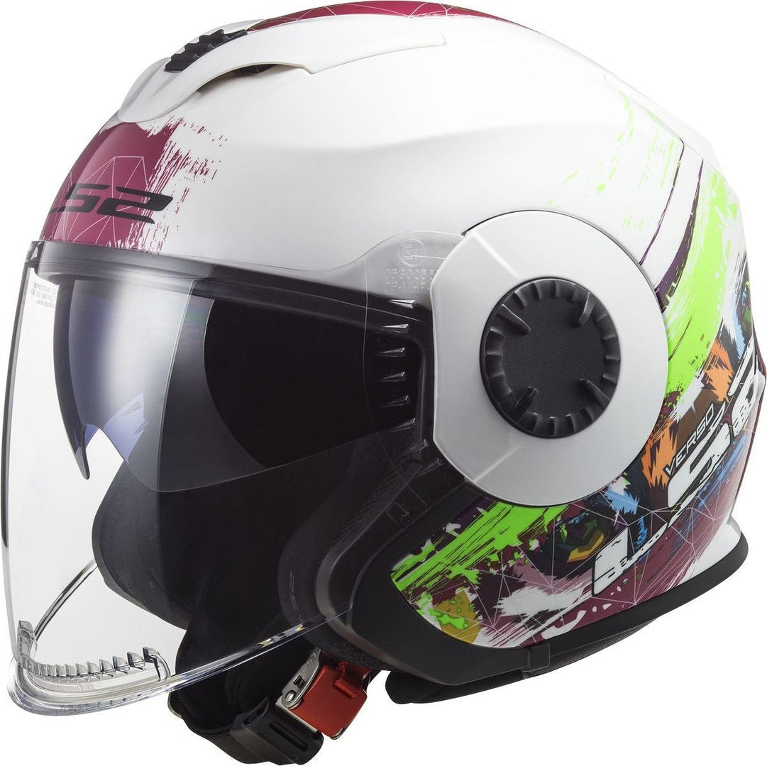  LS2 OF570 VERSO SPRING WHITE PINK - SECURTEX MOTOR SL (t/a MaximoMoto)