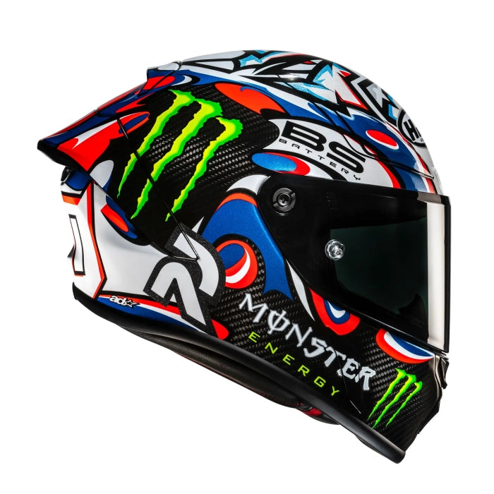 HJC RPHA 1 V2 Carbon Quartararo Le Mans 3 Racing Full Face Helmet White Red Blue