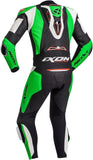  IXON - VENDETTA EVOBLACK/WHITE/GREEN LEATHER SUITS - SECURTEX MOTOR SL (t/a MaximoMoto)