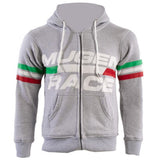 MUGENRACE H-MNR-2489 Sudadera capucha de algodón azul bebé Gris claro