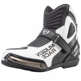 MUGENRACE BOT-MNR-2391 Hurry Moto Botas Cortas Negro Blanco 