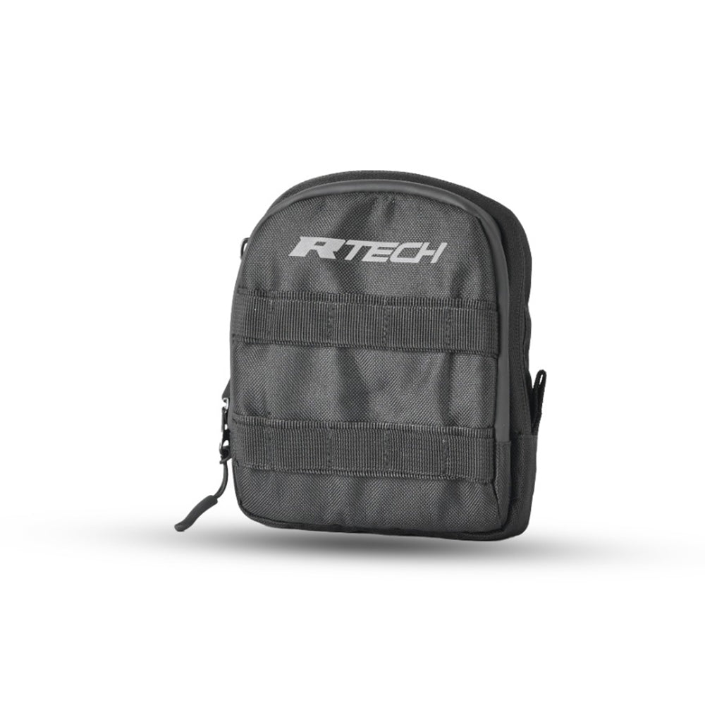  R-TECH - MINI LEG BAG BLACK TEXTILE BAG - SECURTEX MOTOR SL (t/a MaximoMoto)