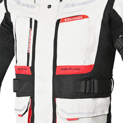 Bela Transformer Motorcycle Touring Water-Resistant Jacket White Black Red 