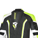 R Tech Hawk 1PC Motorcycle Racing Suit Black White Yellow