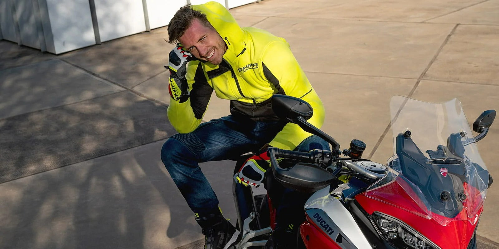 SHIMA DAYBREAKER MEN SWEATSHIRT HOODIE FLUO