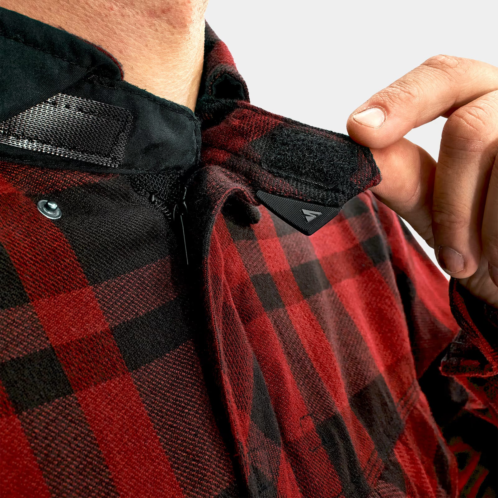 SHIMA RENEGADE 2.0 MEN MOTORCYCLE CHECKED SHIRT RED