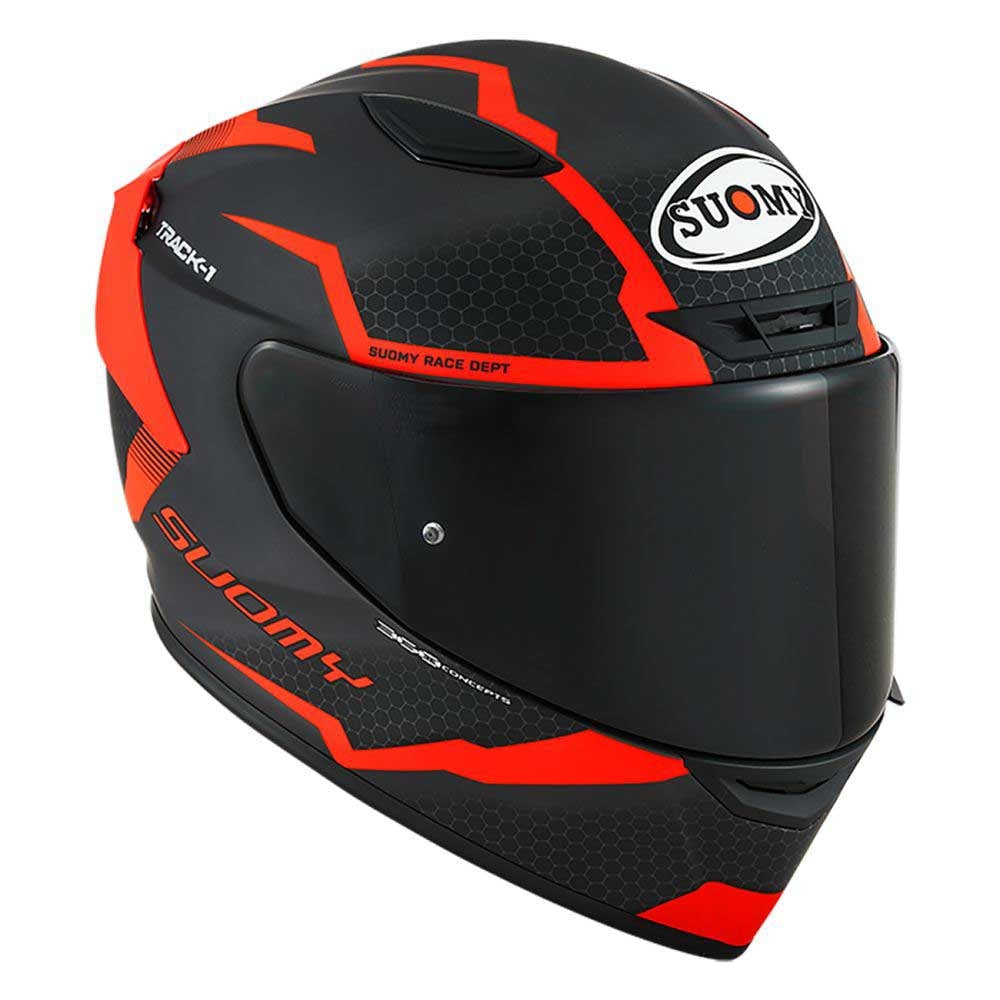  SUOMY-HELMET TRACK-1 REACTION MATT ANTHRACITE/RED E06 - SECURTEX MOTOR SL (t/a MaximoMoto)