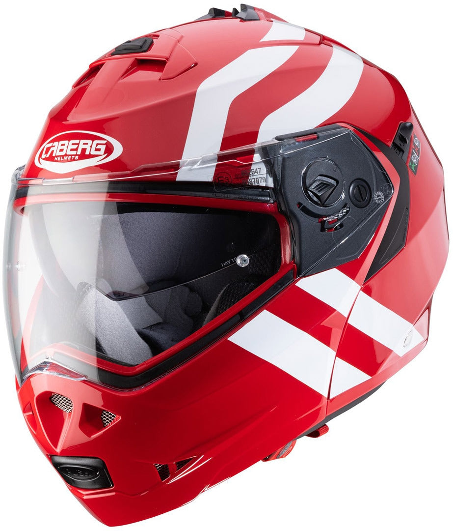  CABERG-HELMET DUKE 2 SUPERLEGEND RED/WHITE - SECURTEX MOTOR SL (t/a MaximoMoto)