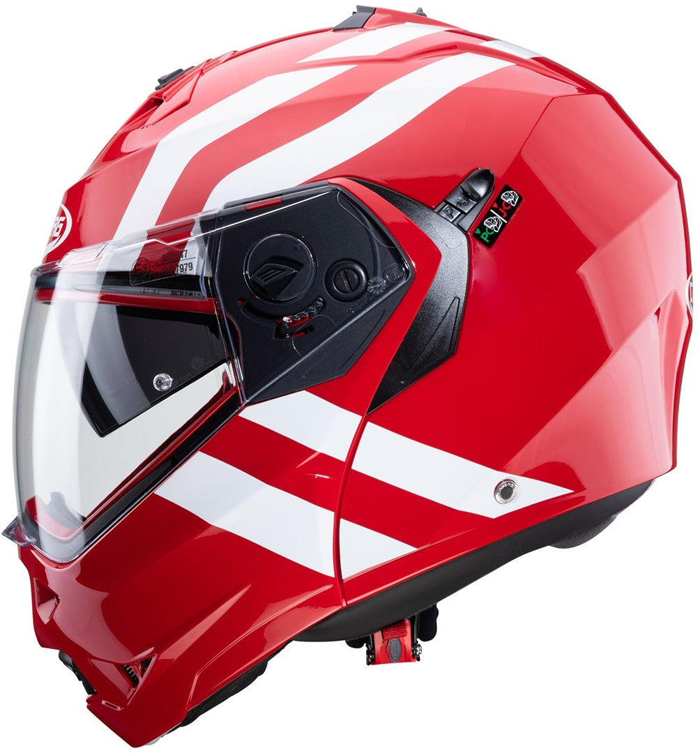 CABERG-HELMET DUKE 2 SUPERLEGEND RED/WHITE - SECURTEX MOTOR SL (t/a MaximoMoto)