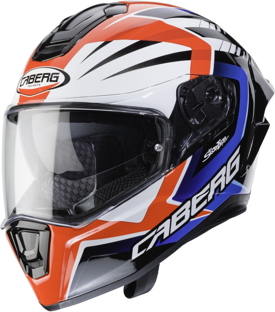  CABERG-Helmet DRIFT EVO MR55 WHITE/RED/BLUE - SECURTEX MOTOR SL (t/a MaximoMoto)