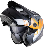  Helmet is folding the front part also like a mobile jet helmet