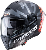  CABERG-Helmet DRIFT EVO STORM MATT BLACK/RED FLUO/ORANGE FLUO - SECURTEX MOTOR SL (t/a MaximoMoto)
