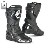 BELA RACE PRO MOTORCYCLE RACING LEATHER BOOTS BLACK
