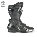 BELA RACE PRO MOTORCYCLE RACING LEATHER BOOTS BLACK