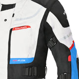 Bela Transformer Motorcycle Touring Water-Resistant Jacket Ice Black Blue 