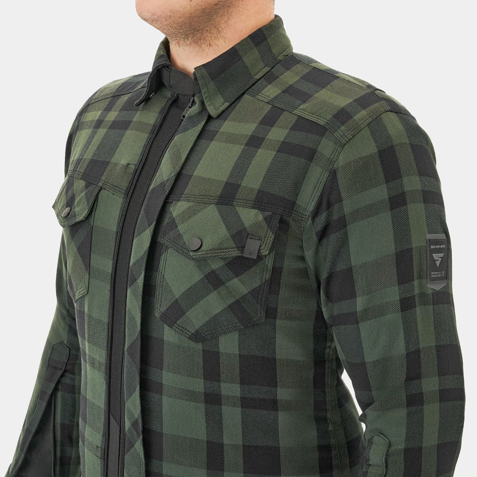 SHIMA RENEGADE 2.0 MEN MOTORCYCLE SHIRT GREEN