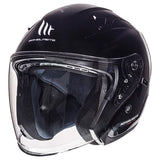 MT OF881 SV AVENUE SV SOLID BLACK GLOSS HELMET