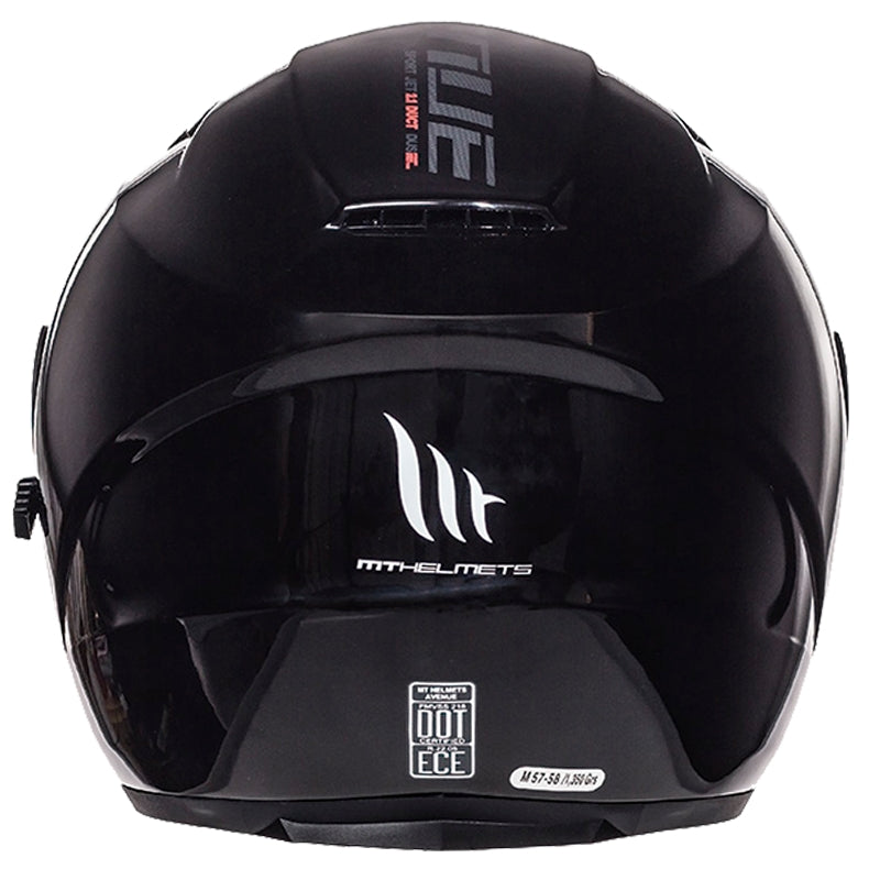 MT OF881 SV AVENUE SV SOLID BLACK GLOSS HELMET