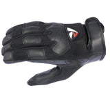  R-TECH - Black Dijon Leather Glove - SECURTEX MOTOR SL (t/a MaximoMoto)